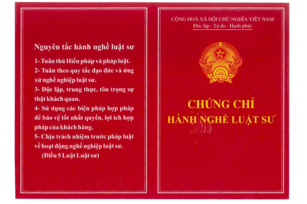 Chung chi hanh nghe luat su